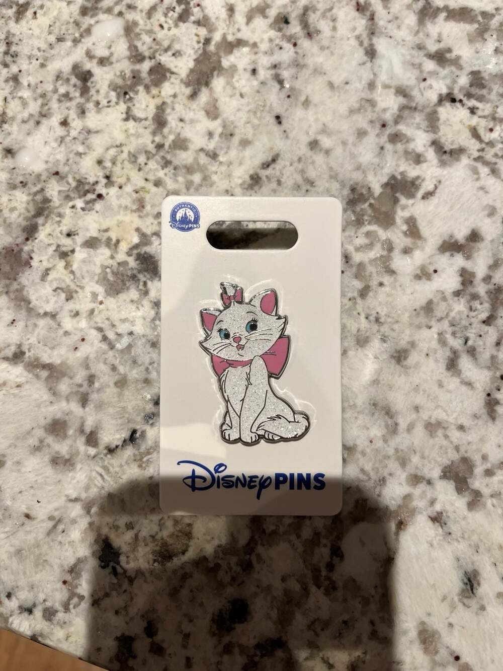 Disney Marie The Aristocats Glitter Enamel Pin